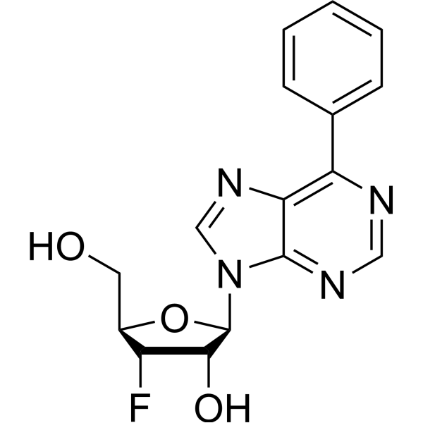 9-(3-Deoxy-3-fluoro-β-D-ribofuranosyl)-6-phenylpurine 1612191-91-9